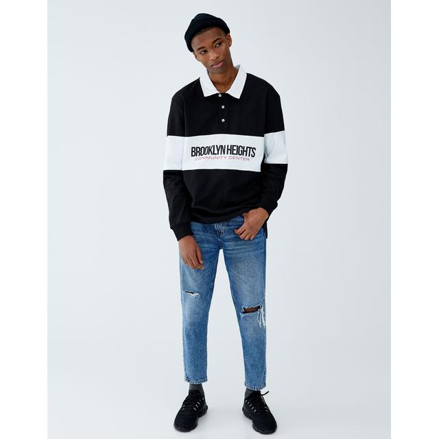 polos manga larga pull and bear