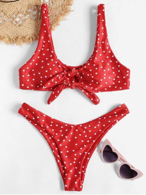 Conjunto De Bikini De Nudo De Pierna Alta De Nudo