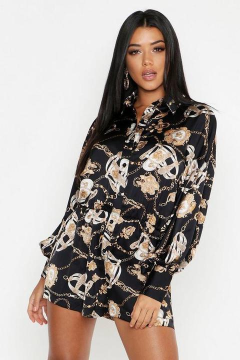 balloon sleeve playsuit