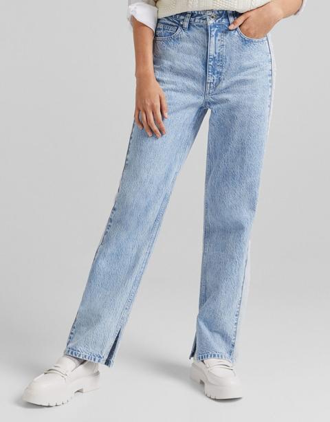 Jeans Straight Contraste