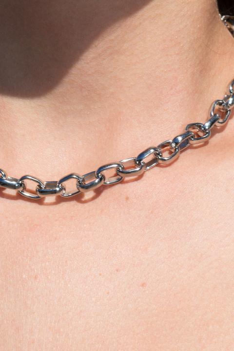 Thick Silver Chain Necklace from Brandy 