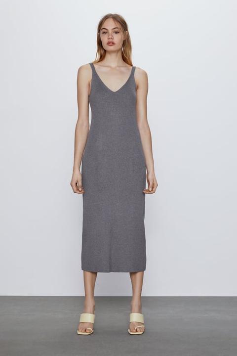 Ribbed Knit Dress from Zara on 21 Buttons