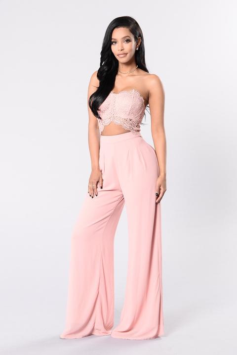 jumpsuit dusty pink