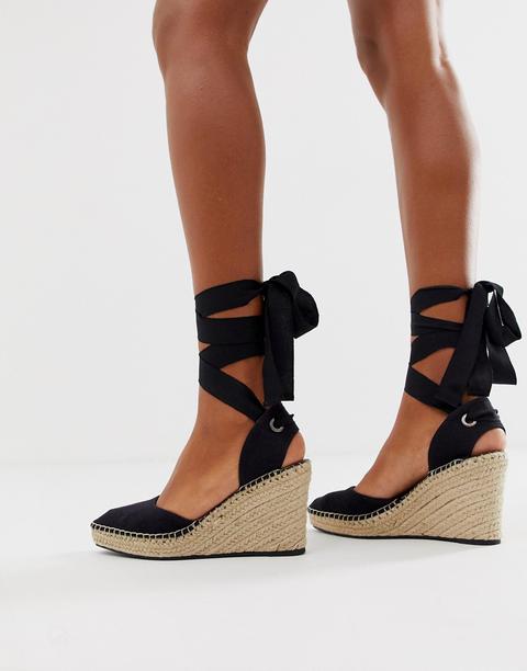 asos black wedges