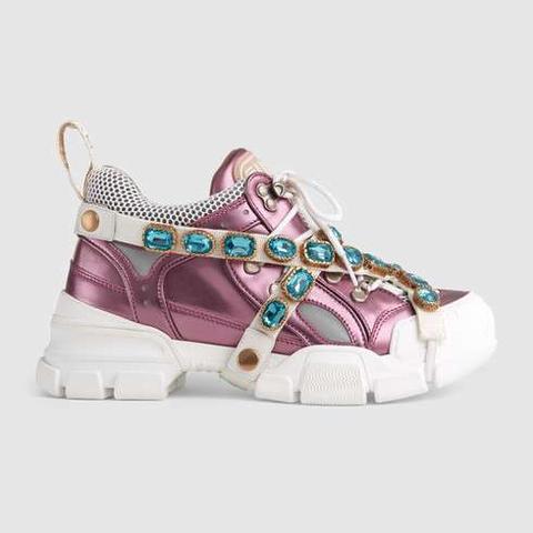 flashtrek sneaker with removable crystals