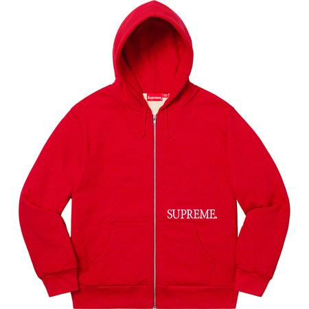 supreme thermal zip up sweatshirt