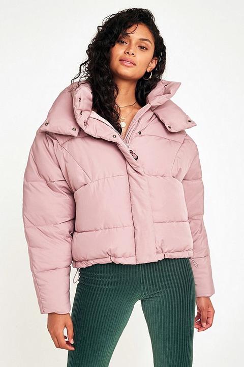 Uo Pink Pillow Puffer Jacket