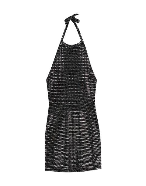 Vestido Lentejuelas Cuello Halter