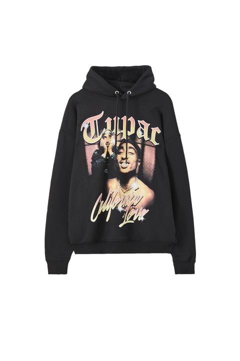 Sudadera Capucha Tupac from Pull and Bear on 21 Buttons