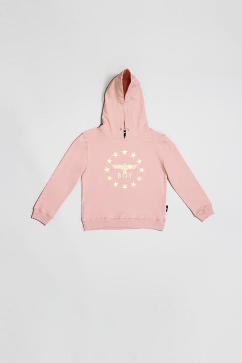 Boy Globe Star Hood Kids - Pink/gold