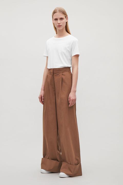 Wide-leg Trousers With Turn Ups from 
