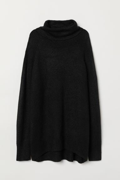 H & M - Pullover A Collo Alto - Nero