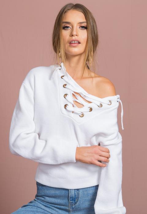Sicily In Dusk Knit – White