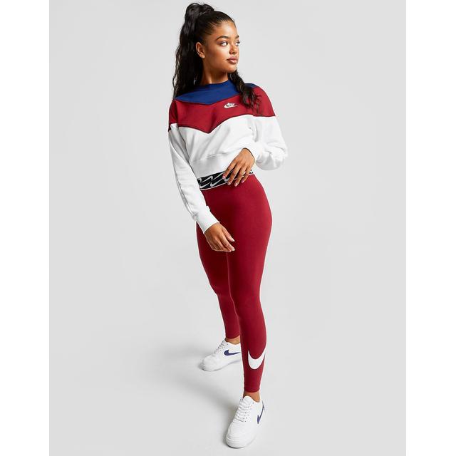 Nike heritage colour block crew outlet sweatshirt