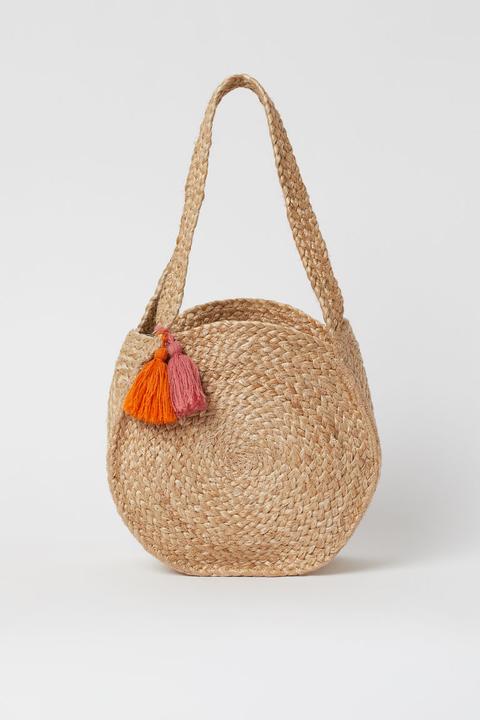 Bolsa De Playa De Yute - Blanco