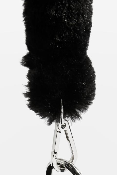 cici faux fur shoulder bag