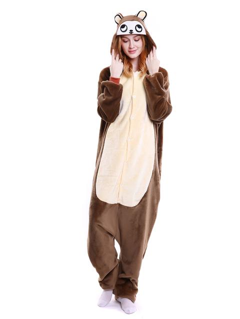 Zip Back Cartoon Monkey Plush Onesie