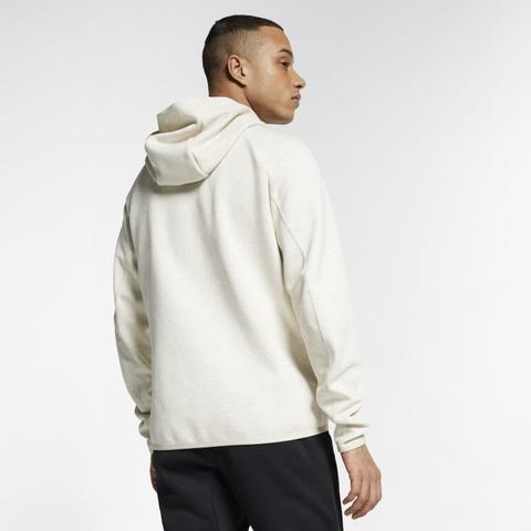 Felpa Con Cappuccio E Zip A Tutta Lunghezza Nike Sportswear Tech Fleece -  Uomo - Cream from Nike on 21 Buttons