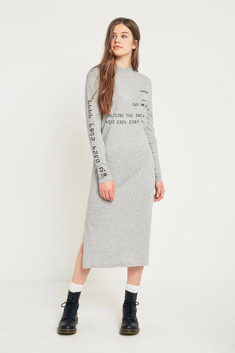 Cheap Monday Strict Long One Card T-shirt Dress - Womens S