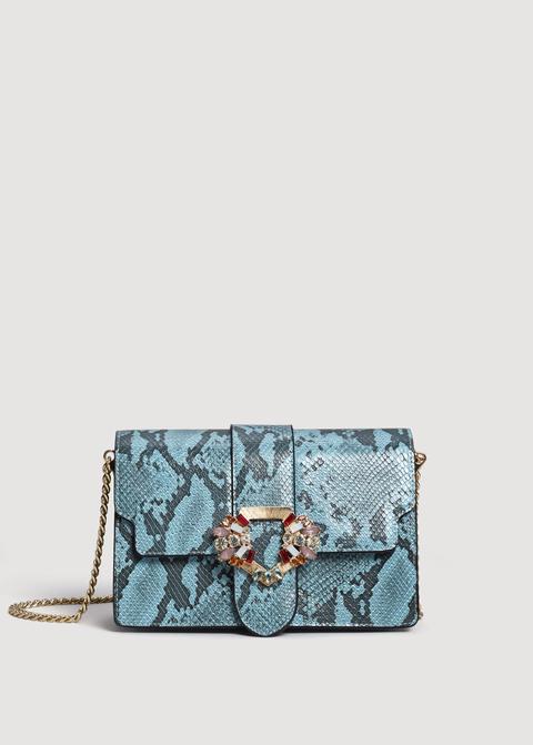 Borsa Serpente Cristalli Sfaccettati