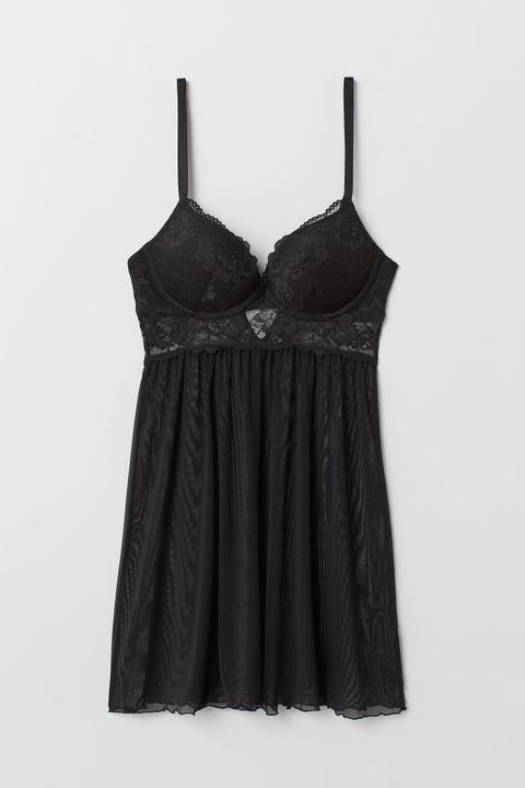 H & M - Negligé Super Push-up - Nero