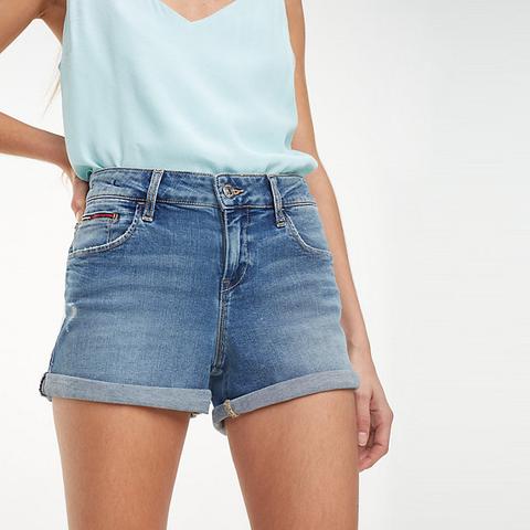 Short In Denim Distressed Classic