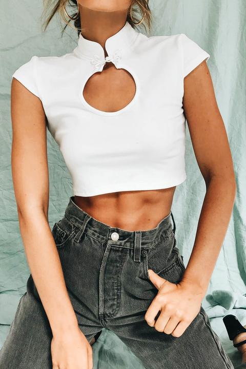 Vrg Grl Shanghai Tales Top // White