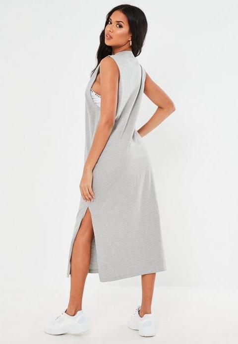 black vest dress midi