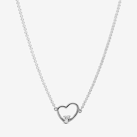 Asymmetrical Heart Necklace from 