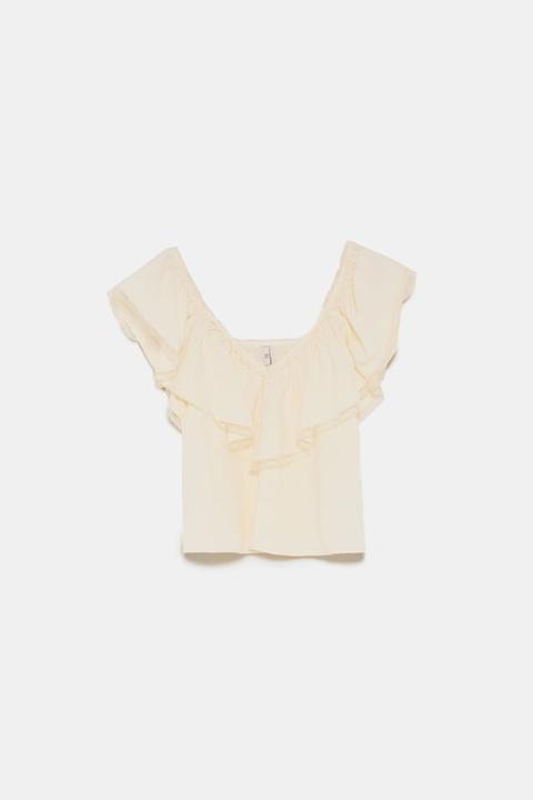 Frill Top from Zara on 21 Buttons