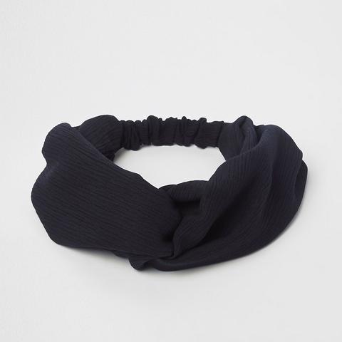 Black Wide Twist Headband