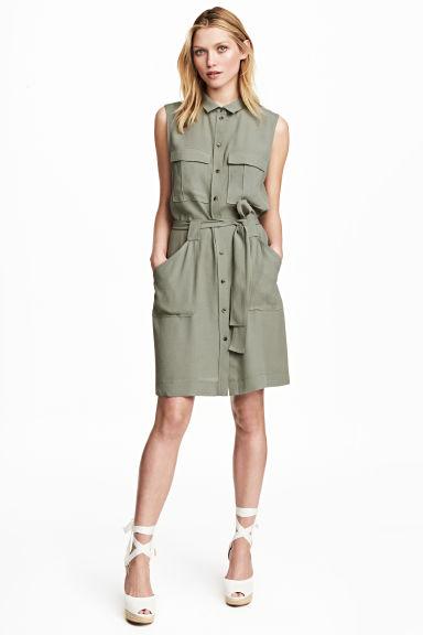 Vestido Camisero Sin Mangas