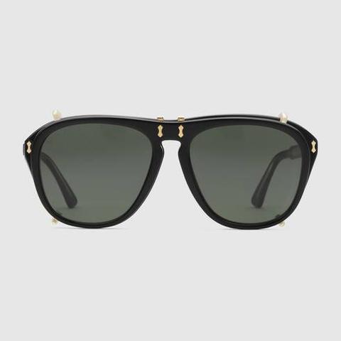 Aviator Acetate Sunglasses