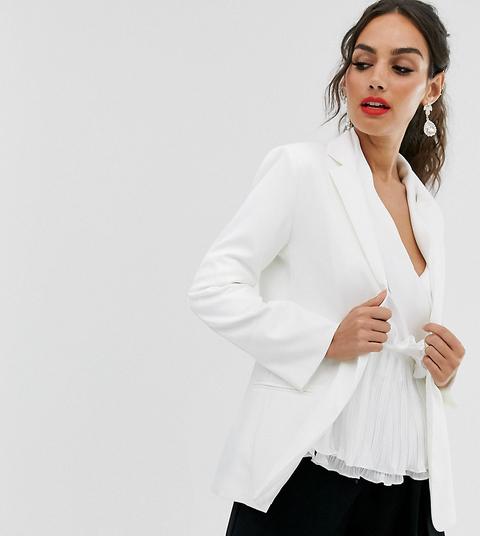 Outrageous Fortune Tailored Blazer In White