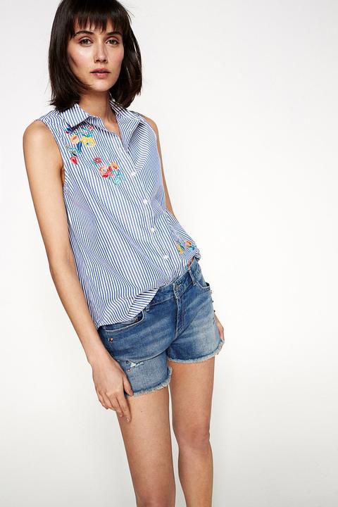 Short Denim Pedreria