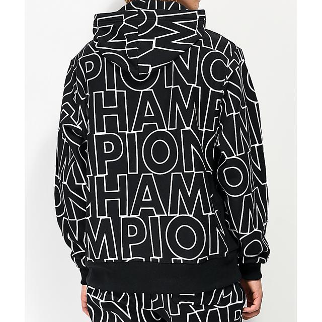 black champion hoodie zumiez