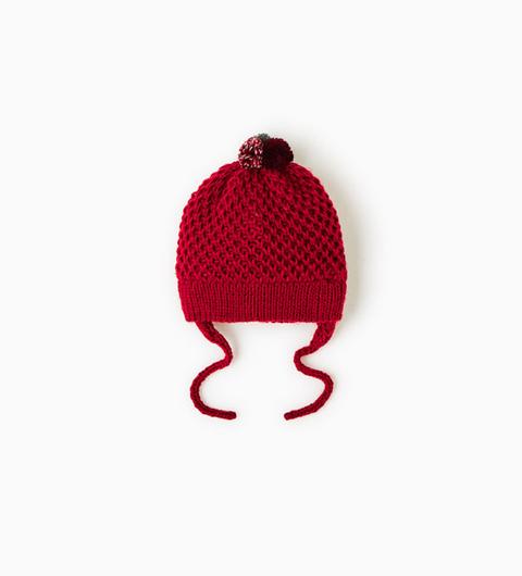 Gorro Punto Pompones