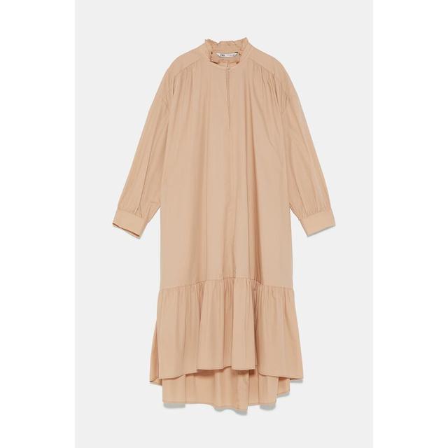ruffled poplin dress