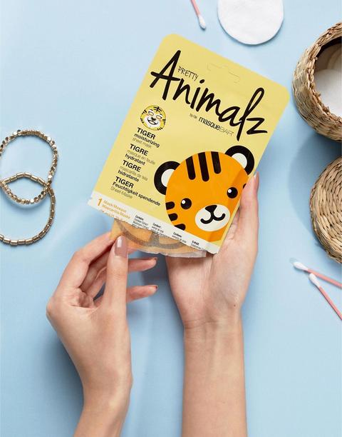 Pretty Animalz - Maschera In Fogli Idratante Con Tigre - Nessun Colore