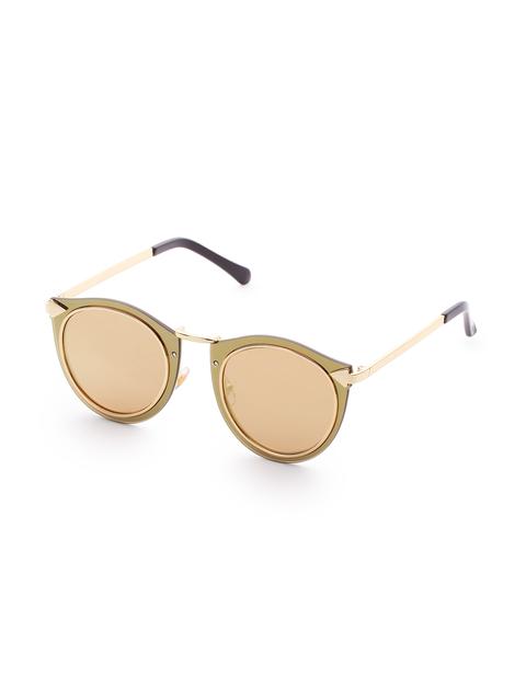 Doppia Cornice D'oro Lens Sunglasses