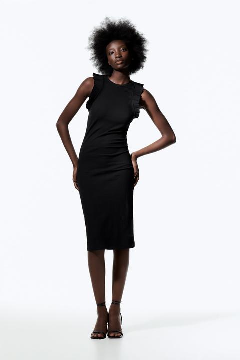 Vestido Rib Volantes