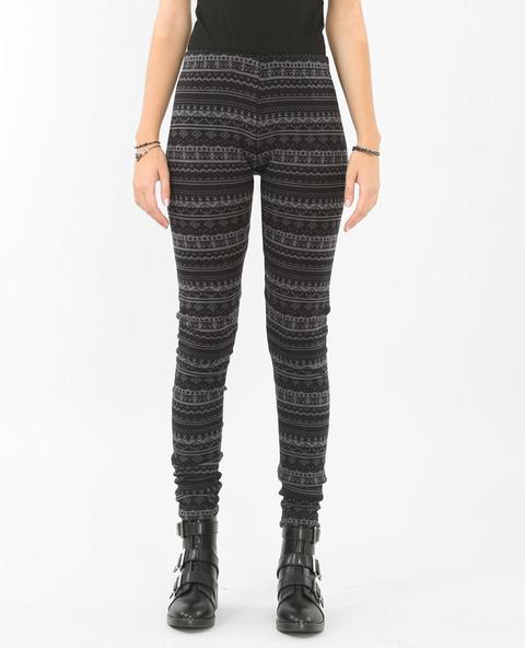 Leggings Imbottito Etnico