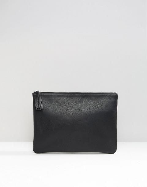 Clutch Negro Con Borla De Asos