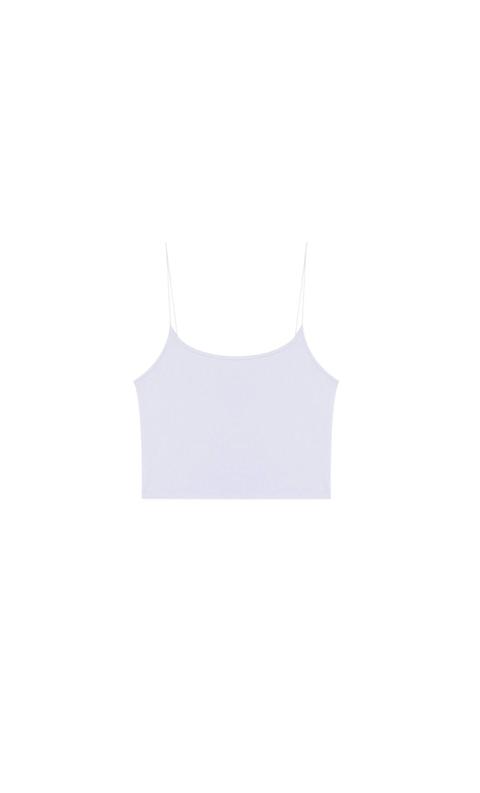 Camiseta Crop Elástica Tirantes