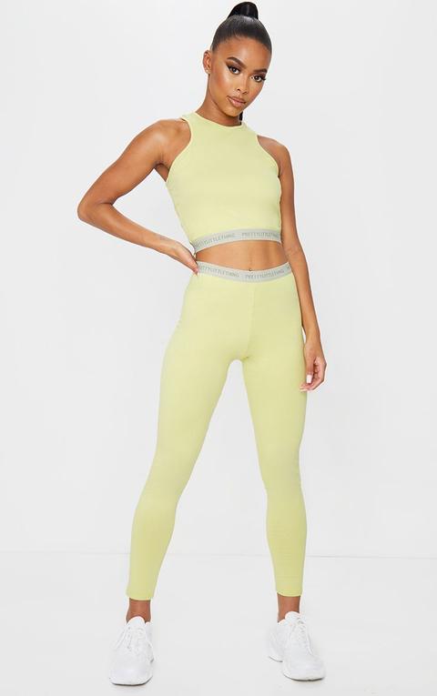 Prettylittlething Lime Leggings