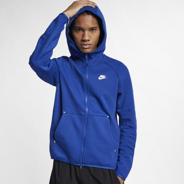 nike tech fleece blue hoodie