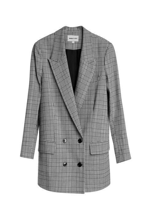 Blazer Larga Cuadros