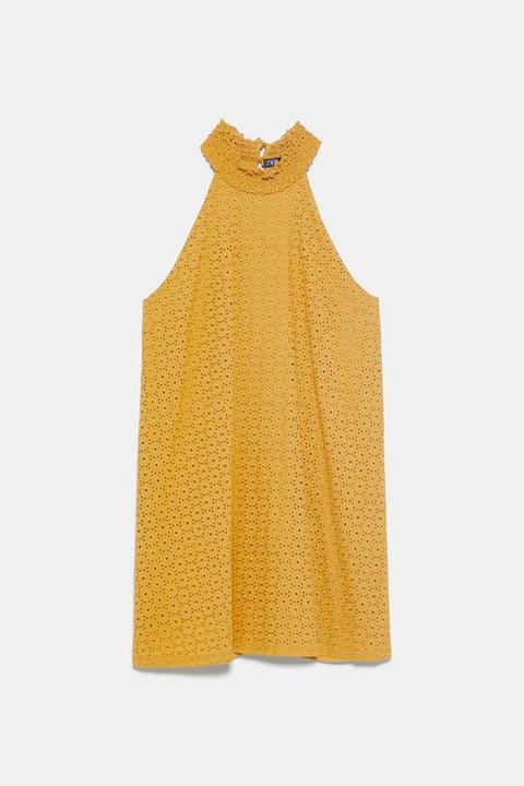 Vestito Traforato Ricamo