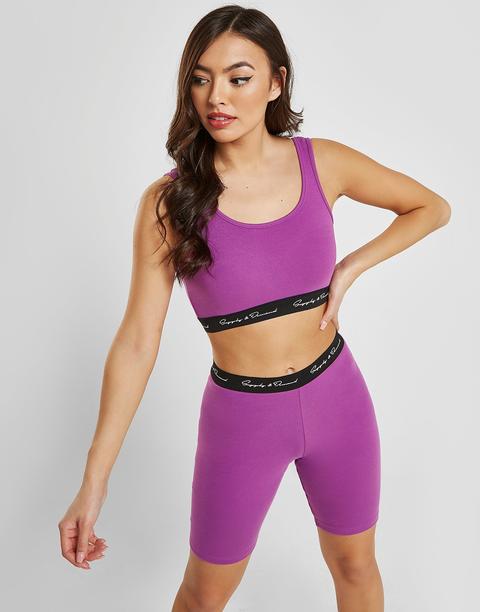 Supply & Demand Estelle Cycle Shorts - Purple - Womens