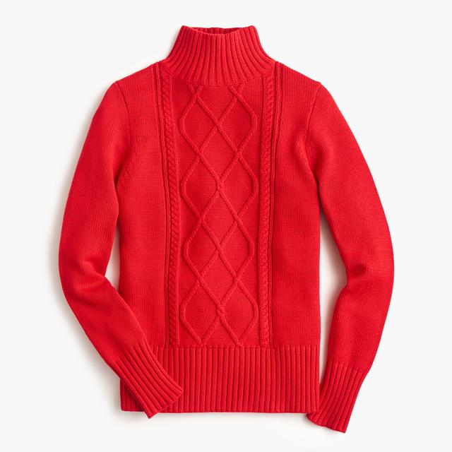 j crew cable knit sweater